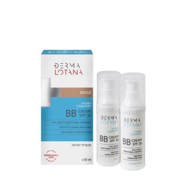 DERMALOTANA kremas su atspalviu HYDRA COMFORT BB NATURAL 3291, 30 ml