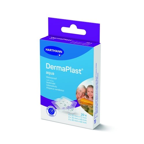 DERMAPLAST pleistrų rinkinys AQUA, 3 dydžių, 20 vnt