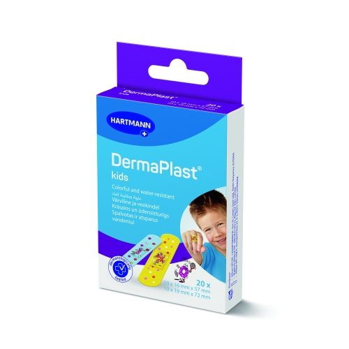 DERMAPLAST pleistrų rinkinys KIDS, 2 dydžių, 20 vnt