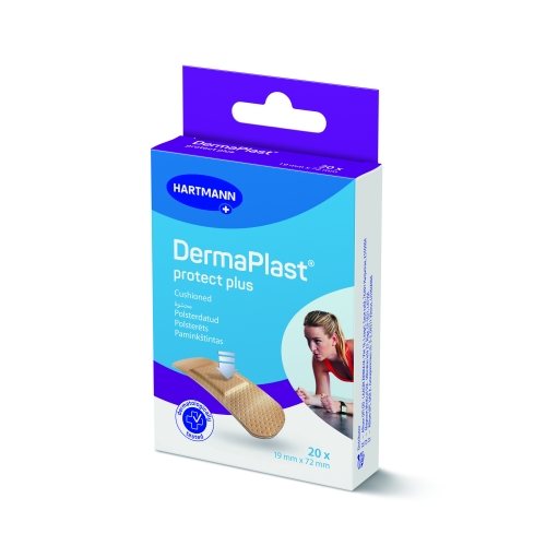 DERMAPLAST pleistrų rinkinys PROTECT PLUS, 20 vnt