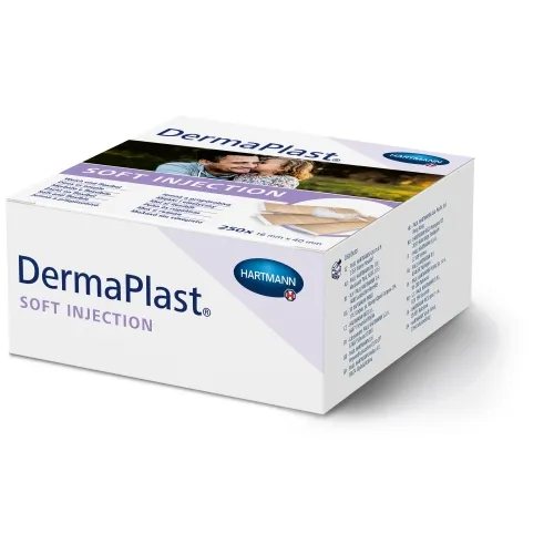 DERMAPLAST SOFT INJECTION pleistrai, 250 vnt., 16 x 40 mm