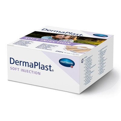 DERMAPLAST SOFT INJECTION, pleistrai, x 40 mm, 250 mm, 16 mm