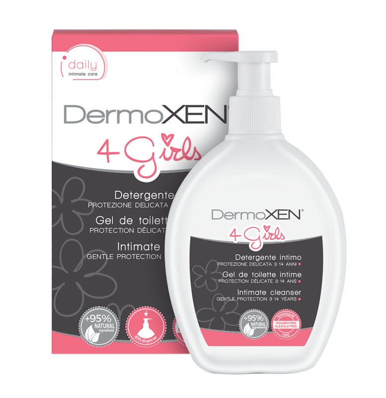 DermoXEN 4 GIRLS intymios higienos prausiklis, 200 ml