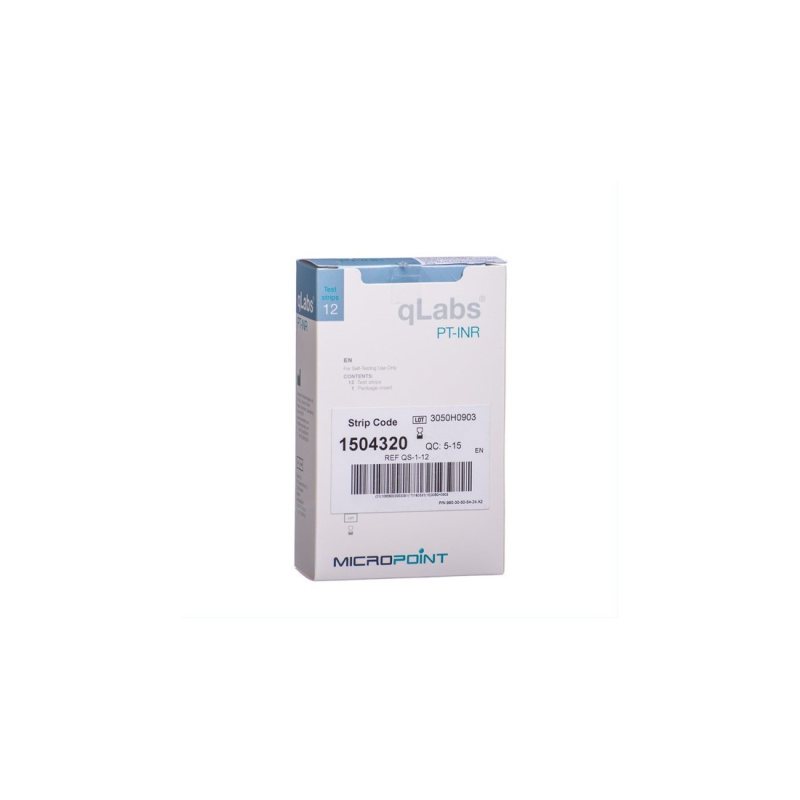 DIAGN. JUOST. KREŠ. QLABS PT-INR TEST STRIPS N12