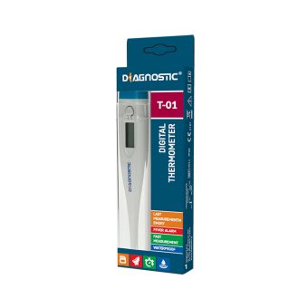 DIAGNOSIS skaitmeninis termometras DIAGNOSTIC T-01, +dėklas, 1 vnt