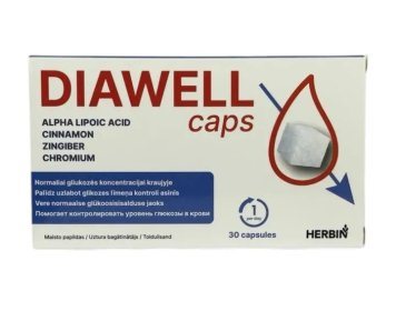 DIAWELL kapsulės N30