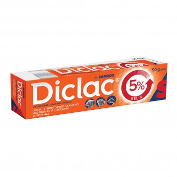 DICLAC 50 mg/g gelis, 50 g