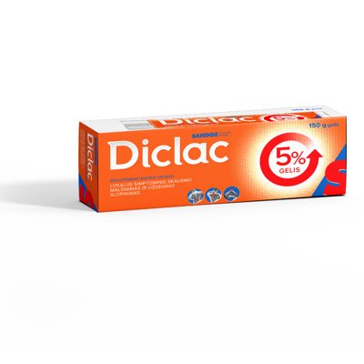 Diclac 50mg/g gelis N1, 150 g