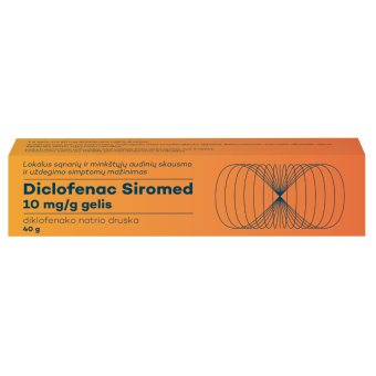 Diclofenac Siromed 10 mg/ g, Gelis, N1, 40 g