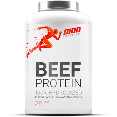 DION SPORTLAB BEEF PROTEIN, Vanilės sk., 750 g