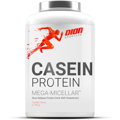 DION SPORTLAB CASEIN PROTEIN, Vanilės sk., 750 g