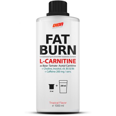 DION SPORTLAB FAT BURN Liquid, Tropikų sk., 1000 ml
