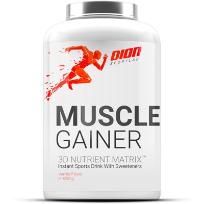 DION SPORTLAB MUSCLE GAINER, Vanilės sk., 1250 g