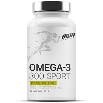DION SPORTLAB, OMEGA-3 300, 60 kapsulės