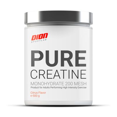 DION SPORTLAB PURE CREATINE, Citrusų, 500 g