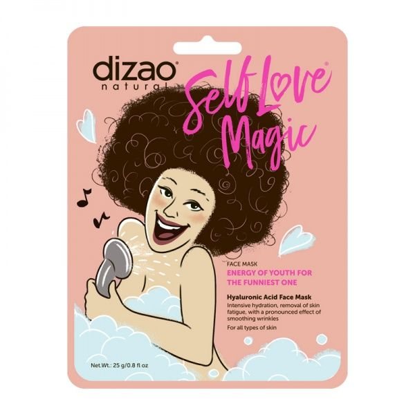 DIZAO lakštinė veido kaukė su hialurono rūgštimi, 25 g