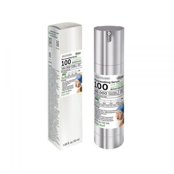 DIZAO mikroadatėlių serumas CICA AND HYALURON MICRONEEDLING SERUM BOOSTER SHOT, 50 ml