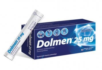 DOLMEN 25 mg geriamasis tirpalas paketėlyje N10, 10 ml