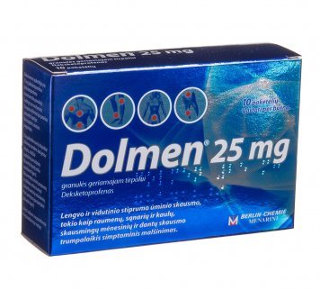 DOLMEN 25 mg granulės N10