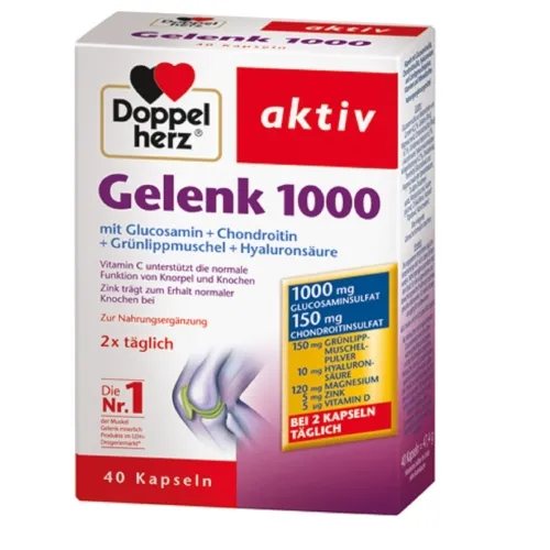 DOPPELHERZ AKTIV GELENK 1000, 40 kapsulių