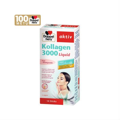 DOPPELHERZ AKTIV KOLLAGEN 3000 LIQUID, tirpalas, 14 vnt