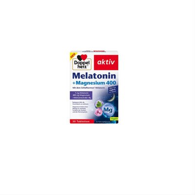 DOPPELHERZ AKTIV MELATONIN+MAGNESIUM 400, 30 tablečių