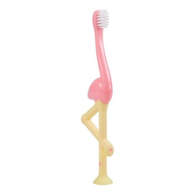 DR. BROWN'S, dantų šepetėlis vaikams 1-4 metų, Flamingas, rožinis, 1 vnt