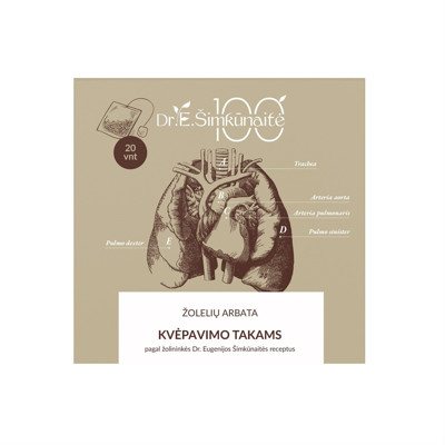 DR. E. ŠIMKŪNAITĖ KVĖPAVIMO TAKAMS, žolelių arbata, 20 vnt