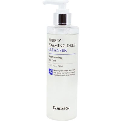 Dr. Hedison giluminis veido odos prausiklis su deguonimi, Bubbly foaming deep cleanser, 250 ml