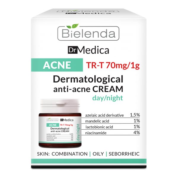 DR. MEDICA dieninis/naktinis veido kremas odai su akne, ACNE, 50 ml