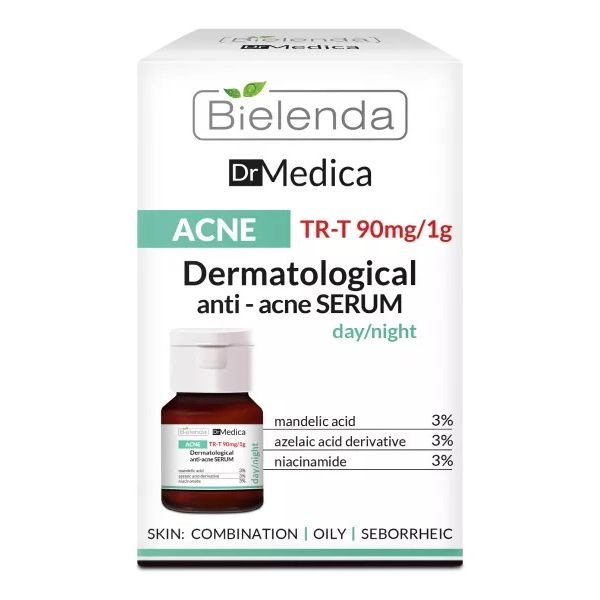 DR. MEDICA dieninis/naktinis veido serumas spuoguotai odai ACNE, 30 ml