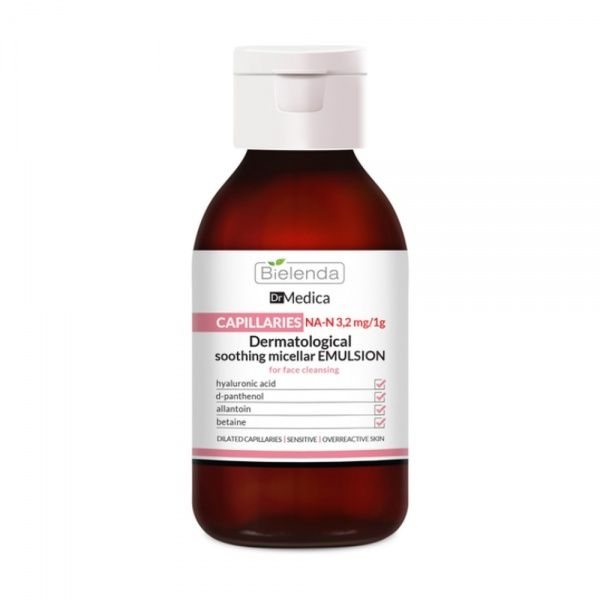 DR. MEDICA micelinė veido prausimosi emulsija CAPILLARIES, 250 ml