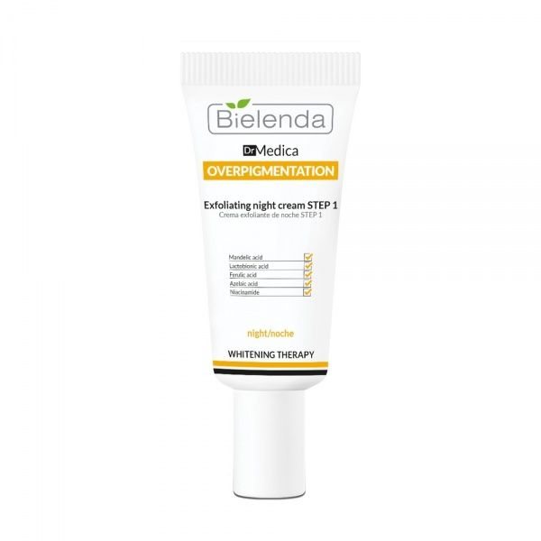 DR. MEDICA naktinis šveičiamasis veido kremas OVERPIGMENTATION, 30 ml