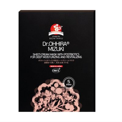DR. OHHIRA MIZUKI, lakštinė-kreminė veido kaukė x 30 ml, 5 vnt