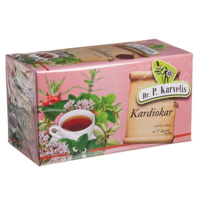 DR. P. KARVELIS KARDIOKAR, žolelių arbata, 25 vnt., 1 g