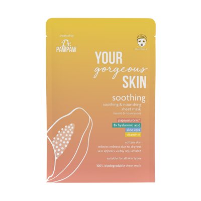 DR. PAWPAW lakštinė veido kaukė SOOTHING, 25 ml