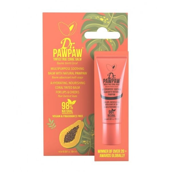 DR. PAWPAW balzamas lūpoms ir skruostams TRUE CORAL, 10 ml