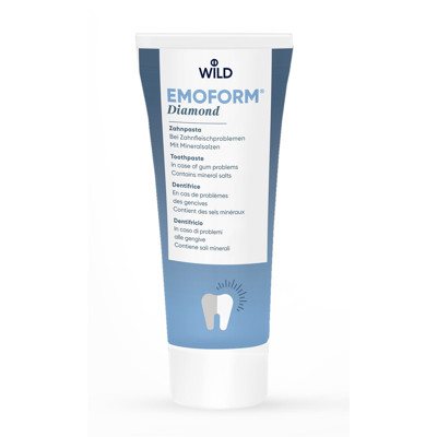 DR. WILD EMOFORM, balinanti dantų pasta su deimantų pudra, 75 ml