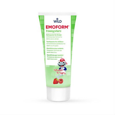 DR. WILD EMOFORM YOUNGSTARS. dantų pasta vaikams, 5-., 75 ml, 12 m