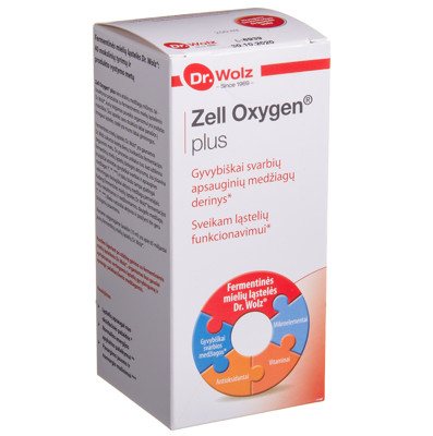 DR. WOLZ ZELL OXYGEN PLUS, maisto papildas, 250 ml