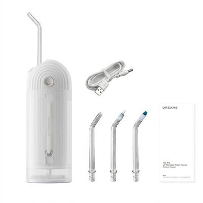 DREAME T02 PRO UV, burnos irigatorius, baltas, + antgalių, 4 vnt