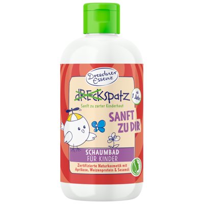 DRESDNER ESSENZ Burbulinė vonia vaikams „Švelnu & Miela“ (abrikosų kvapo), 300 ml