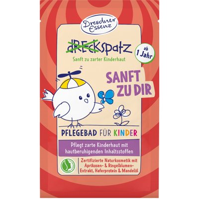 DRESDNER ESSENZ Vonios druska vaikams „Švelnu & miela“ (abrikosų kvapo), 60 g