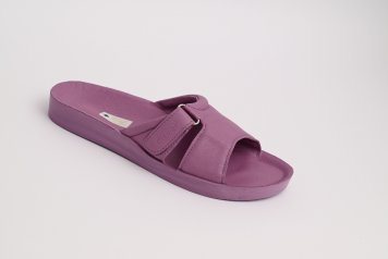 DrLuigi atviros odinės ŠLEPETĖS, moterims, 38 dydis. Violetinės