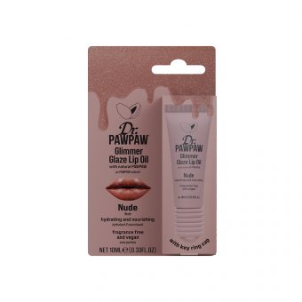 Dr.PAWPAW lūpų aliejus GLIMMER GLAZE NUDE, 10 ml
