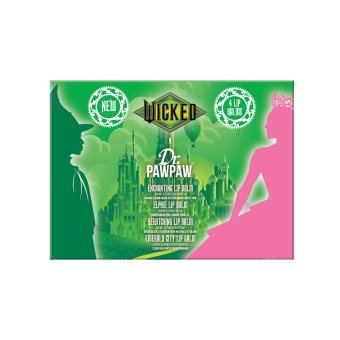 DR.PAWPAW x WICKED lūpų pieštukų rinkinys, ELPHABA, 12 g, 4 vnt
