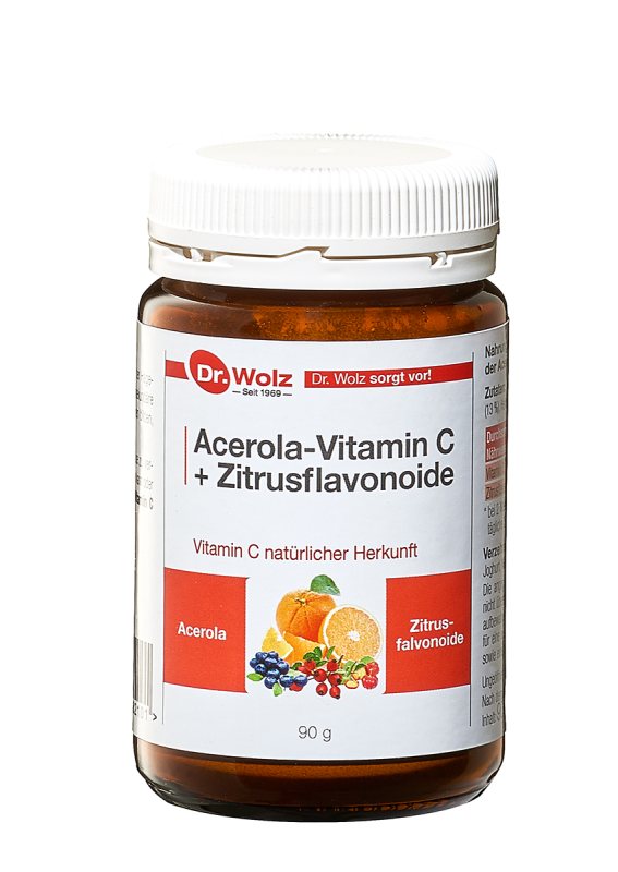 Dr.Wolz Acerola-Vitamin C + Zitrusflavonoide, 90 g