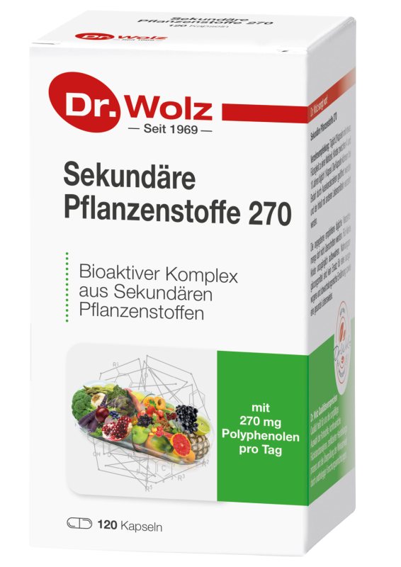DR.WOLZ PHYTOCHEMICALS polifenoliai , 120 kapsulių