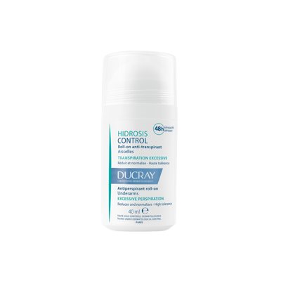 DUCRAY HIDROSIS, rutulinis antiperspirantas nuo gausaus prakaitavimo, 40 ml
