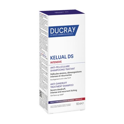 DUCRAY KELUAL DS INTENSIVE, šampūnas nuo pleiskanų, 1 vnt., 100 ml